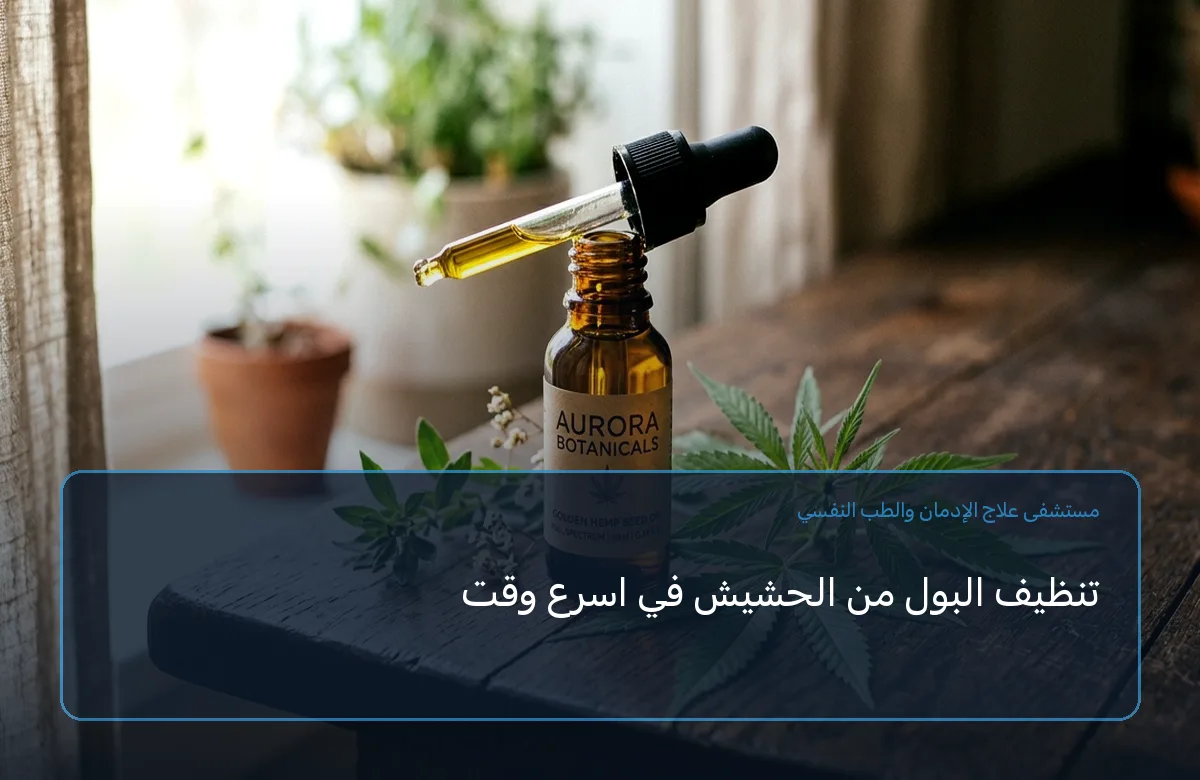 تنظيف البول من الحشيش في اسرع وقت